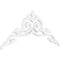 Ekena Millwork Pitch Baile Architectural Grade PVC Gable Pediment, 60"W x 25"H x 1"P (10/12) GPP060X025X100BAI - alternate 1